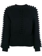 Chloé Pompom Knit Sweater - Black