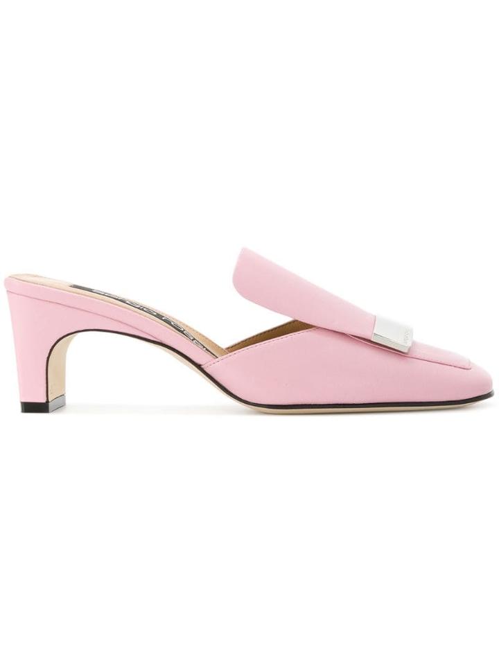 Sergio Rossi Sr1 Low Mules - Pink