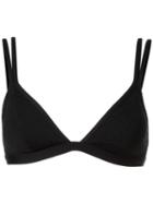 Duskii - 'ochre' Fixed Tri Bikini Top - Women - Neoprene - 10, Black