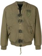 Mr & Mrs Italy Logo Patch Bomber - Green