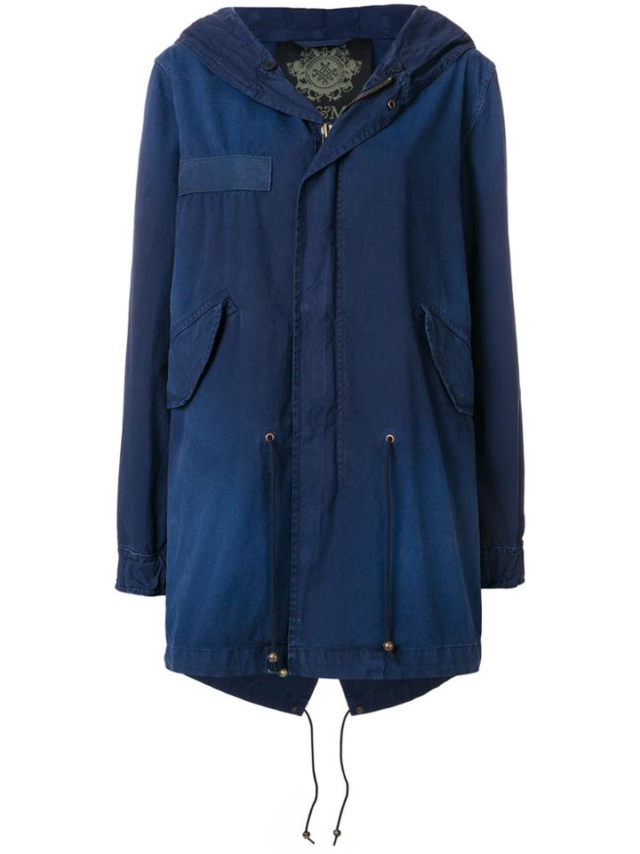 Mr & Mrs Italy Classic Hooded Parka - Blue