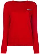 Chinti & Parker Slogan Detail Sweater - Red