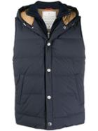 Brunello Cucinelli Padded Down Gilet - Blue