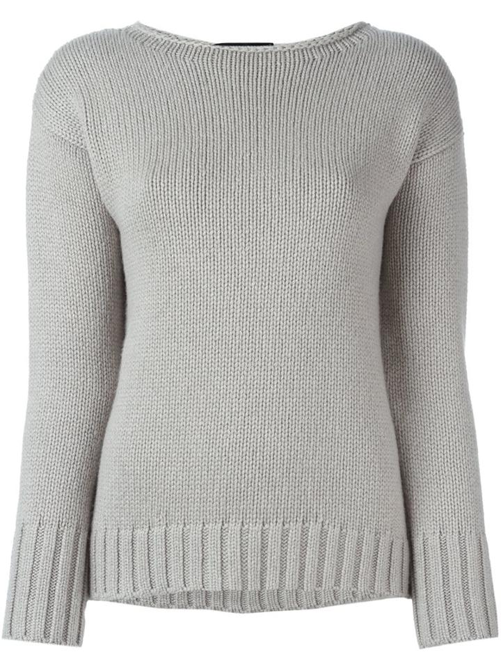 Fabiana Filippi Boat Neck Jumper, Women's, Size: 40, Grey, Cashmere
