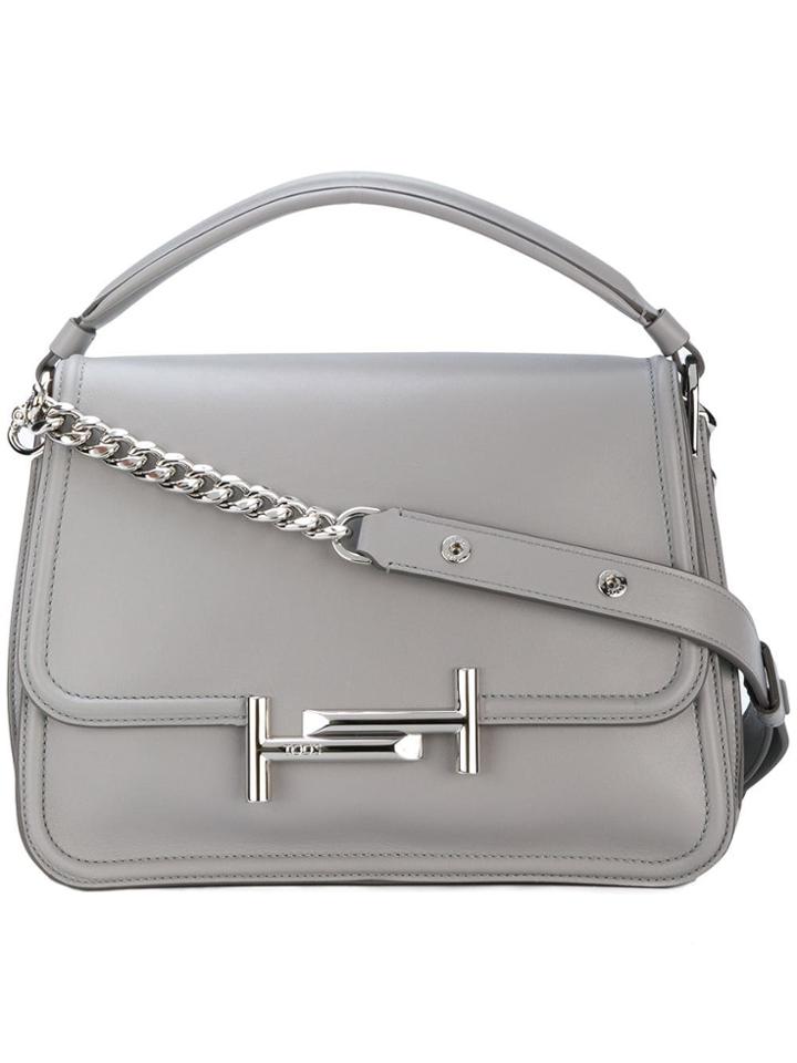 Tod's Double T Handbag - Grey