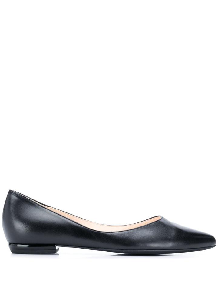 Hogl Pointed Toe Ballerinas - Black