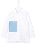 Marni Kids - Patch Detail Shirt - Kids - Cotton - 6 Yrs, Girl's, White