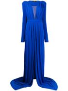 Dsquared2 Draped Long Dress - Blue