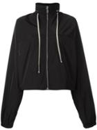 Rick Owens Cropped Windbreaker, Women's, Size: 42, Black, Polyester/cotton/cupro