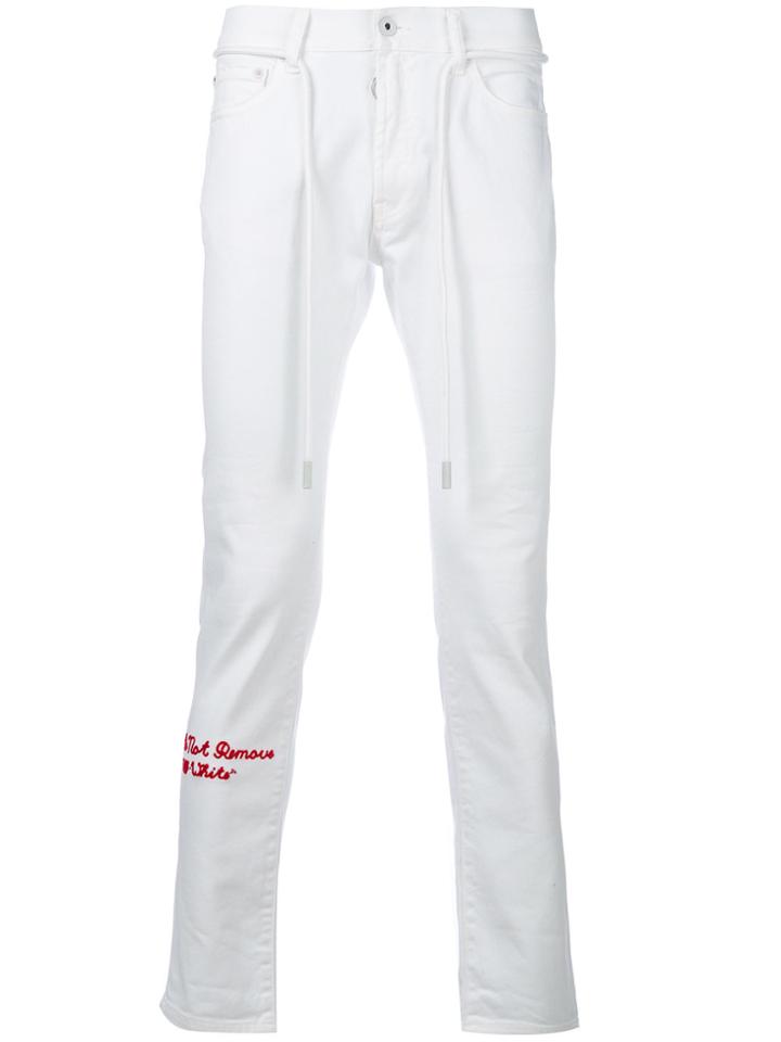 Off-white Skinny Trousers