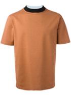 Marni High-neck T-shirt, Men's, Size: 50, Yellow/orange, Cotton/polyester
