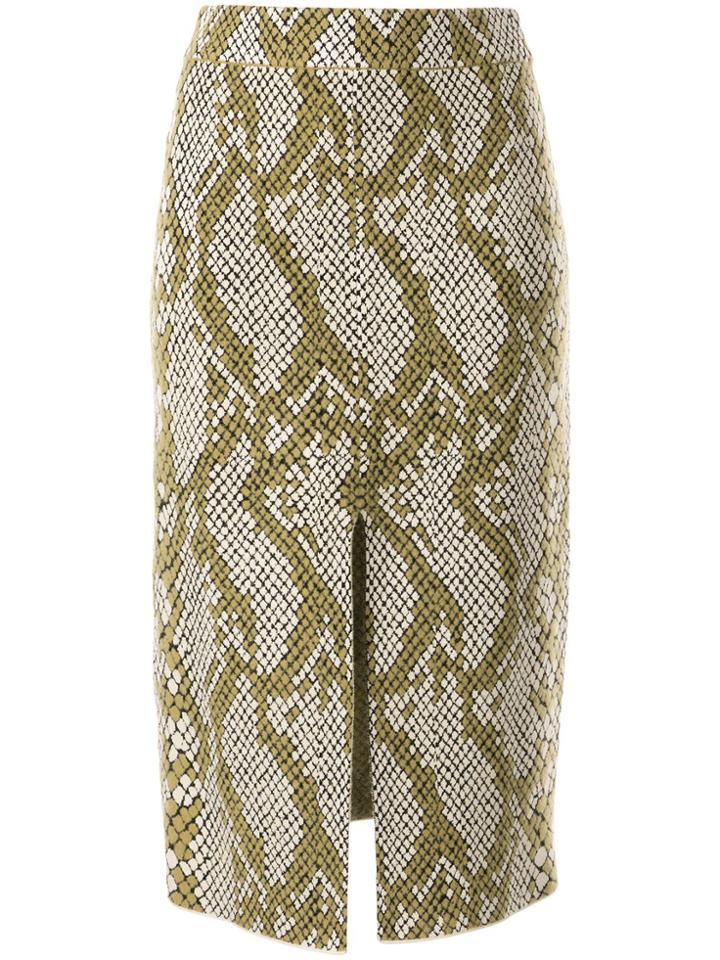 Camilla And Marc Alissa Snakeskin Print Skirt - Neutrals