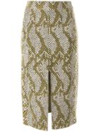 Camilla And Marc Alissa Snakeskin Print Skirt - Neutrals