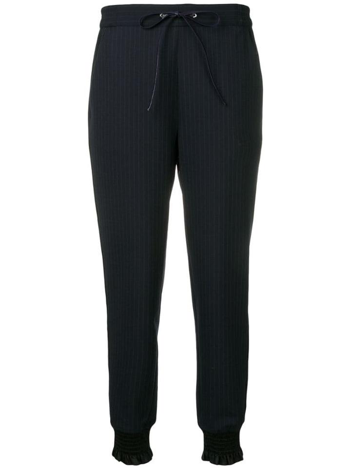 3.1 Phillip Lim Pinstripe Jogger With Piping - Blue