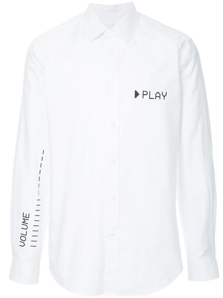 Ports V Slogan Long-sleeve Shirt - White