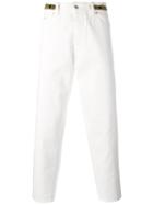 Ganryu Comme Des Garcons Tapered Trousers, Men's, Size: Small, White, Cotton
