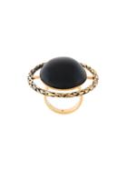 Saint Laurent Large Circular Ring, Women's, Black