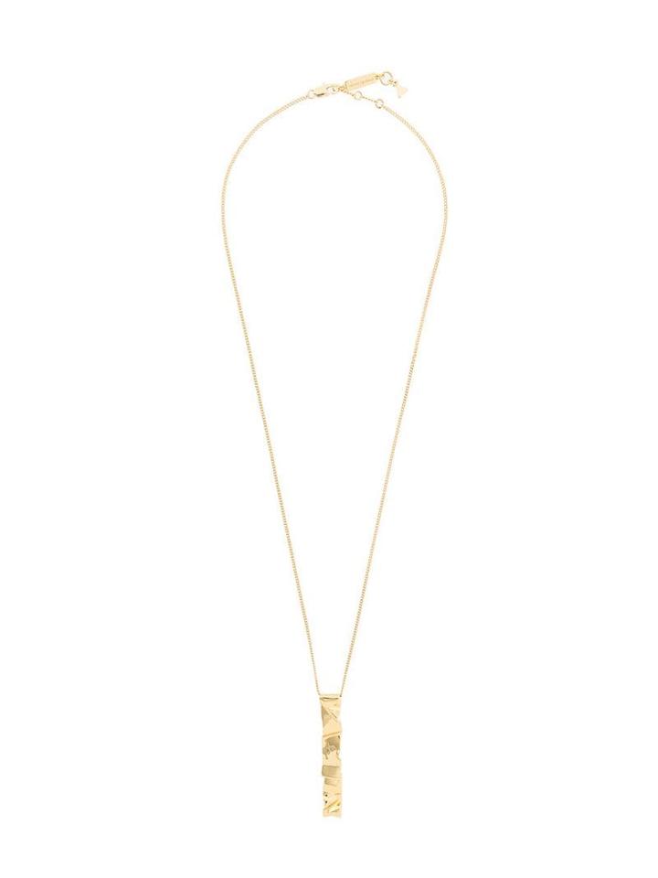 Coup De Coeur Wave Pendant Necklace - Yellow