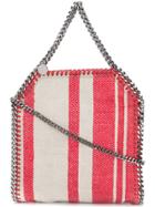 Stella Mccartney Medium Falabella Striped Tote - Red
