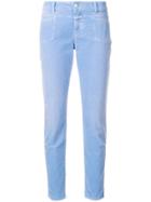 Closed Corduroy Slim-fit Trousers - Blue