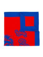 Gucci Kids - Printed Scarf - Kids - Wool - One Size, Boy's, Blue