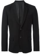 Ami Alexandre Mattiussi Two Button Blazer, Men's, Size: 48, Black, Cotton/acetate/wool