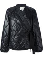 3.1 Phillip Lim Padded Kimono Jacket, Women's, Size: 6, Black, Polyamide/polyester/acrylic