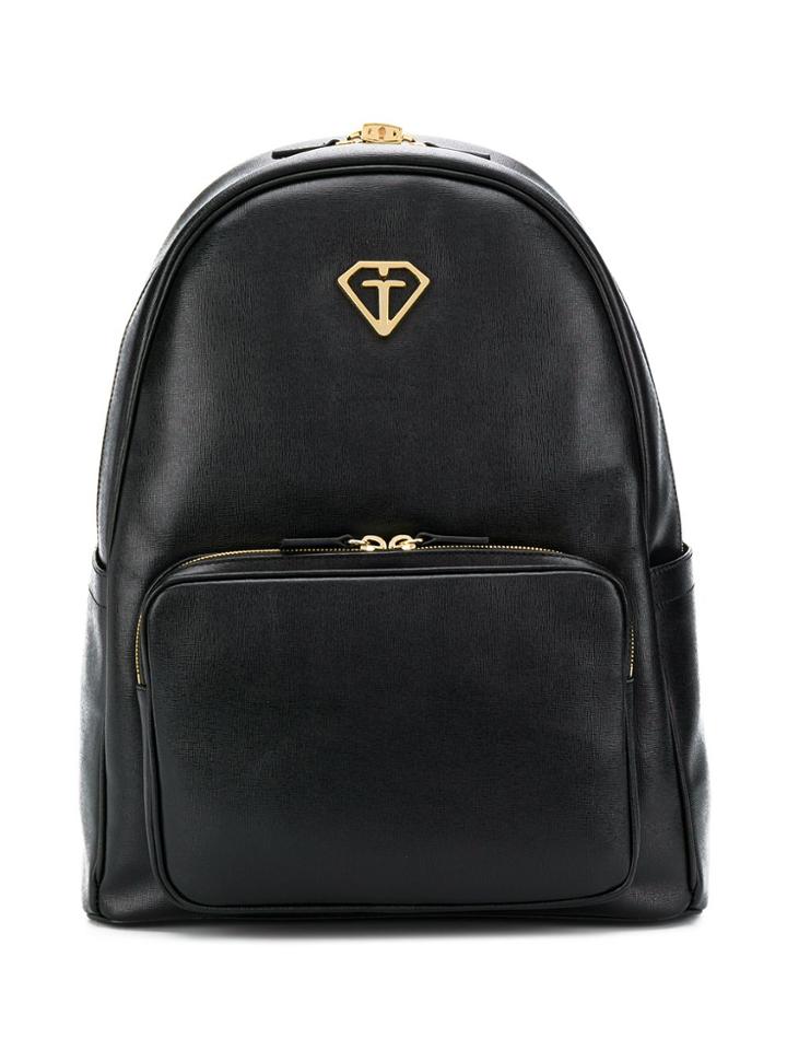 Gallucci Kids Textured Logo Backpack - Black