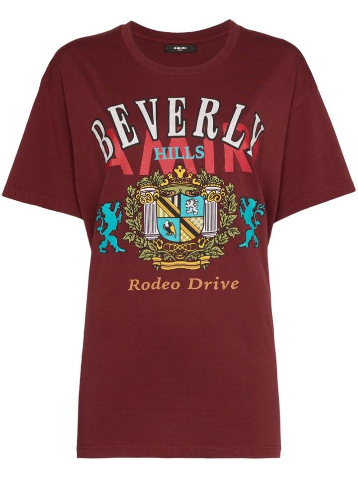 Amiri Beverly Hills Print T-shirt - Red