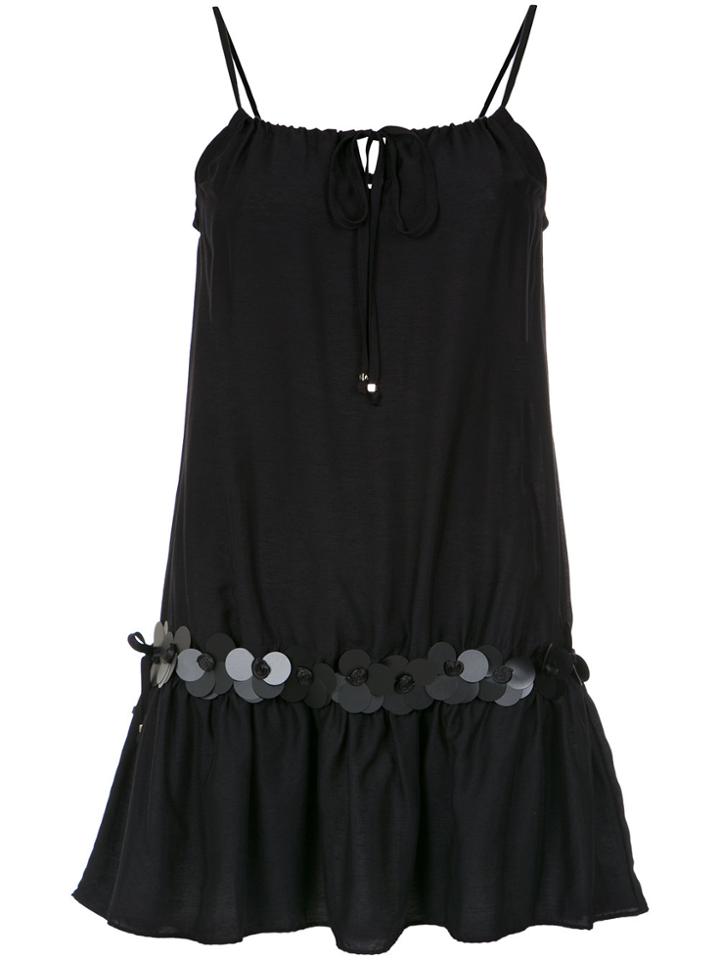 Amir Slama Embellished Straight Dress - Black
