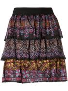 Cecilia Prado Ruffled Mini Skirt - Black