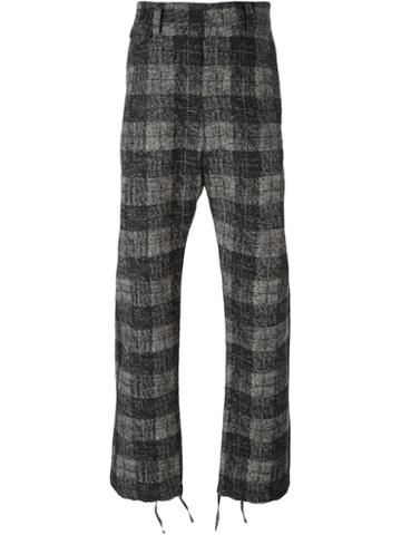 Kris Van Assche Checked Trousers