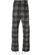 Kris Van Assche Checked Trousers