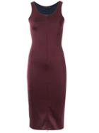 Knit Midi Dress - Women - Spandex/elastane/viscose - M, Red, Spandex/elastane/viscose, Cecilia Prado