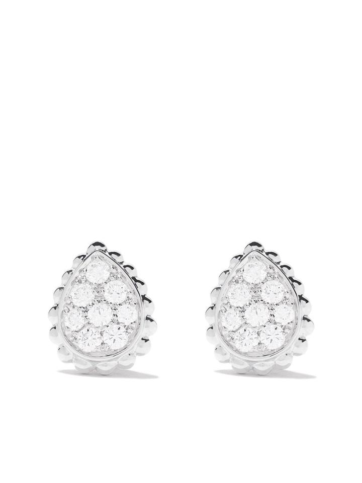 Boucheron Serpent Bohème Diamonds Teardrop Stud Earrings - Wg