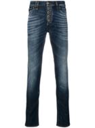 Philipp Plein Washed Skinny Jeans - Blue