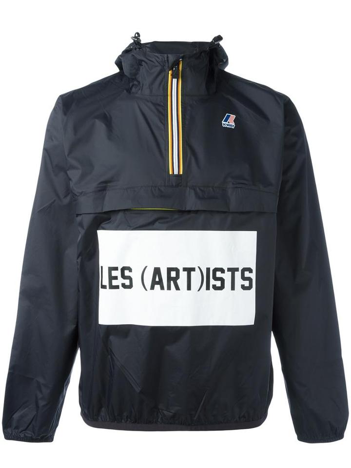 Les (art)ists Logo Print Jacket, Adult Unisex, Size: Xl, Black, Polyamide