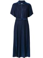 Golden Goose Deluxe Brand Short Sleeve Belted Dress - Black
