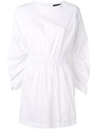 Federica Tosi Ruched Mini Dress - White
