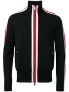 Dsquared2 Stripe Panel Zipped Cardigan - Black