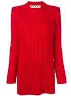 Marni Long Rib Sweater - Red