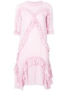 Ulla Johnson Pleated Shift Dress - Pink & Purple