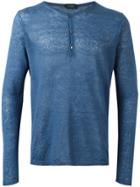 Zanone Henley T-shirt - Blue