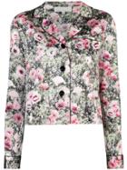 Fleur Du Mal Poppy Printed Jacket - Green