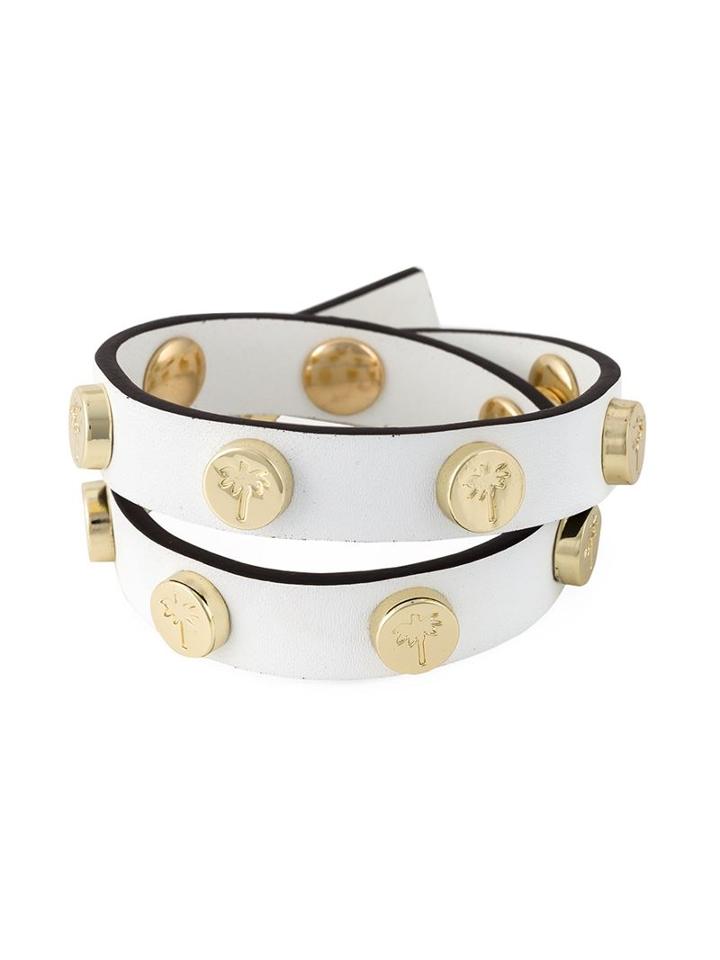 Heidi Klein Double Stud Bracelet, Women's, White