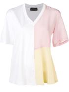 Sport Max Code Colour-block T-shirt - White