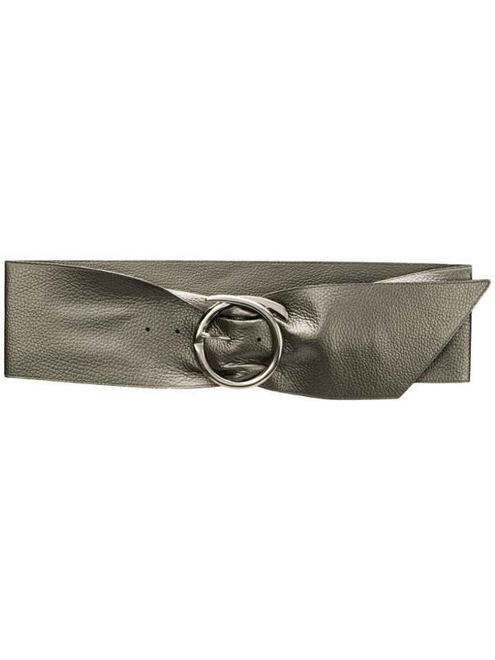 Orciani Round Buckle Belt - Metallic