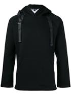 Y-3 Buckled Straps Hoody, Men's, Size: Medium, Black, Cotton/polyester