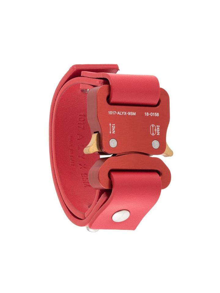 1017 Alyx 9sm Strong Buckle Cuff Bracelet - Red