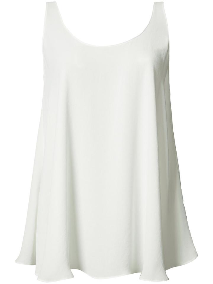 Peter Cohen Scoop Neck Top, Women's, Size: Large, White, Polyester
